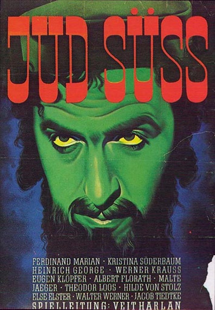 The 1940 poster of the German propaganda film "Jud Süss" 