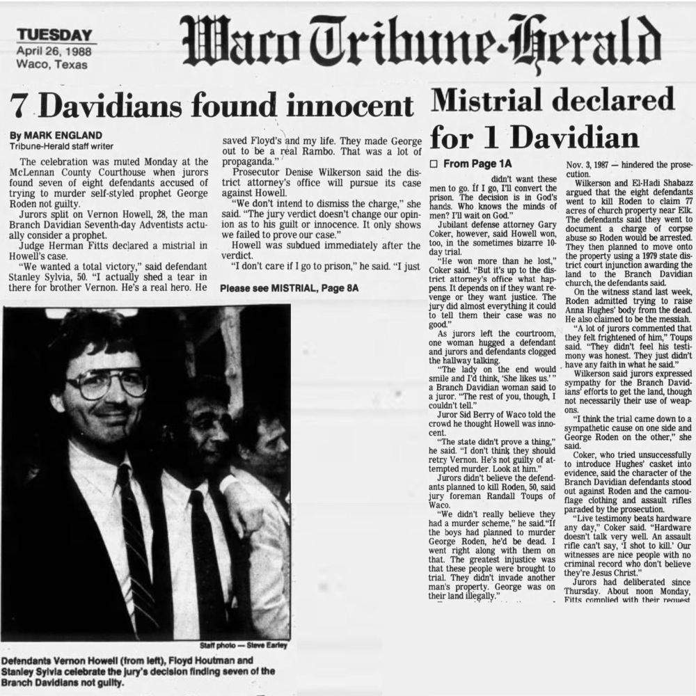 news article about the Branch Davidians