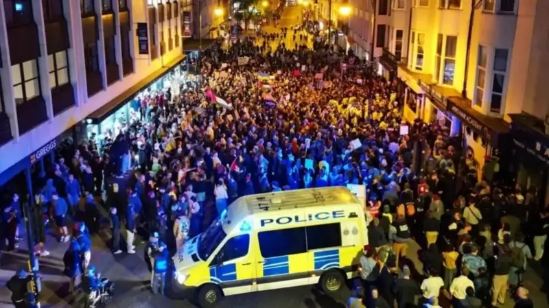 Over two thousand people took to the streets in Brighton