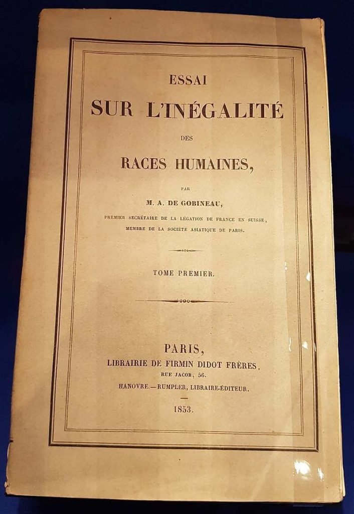 Arthur de Gobineau, Cover of the original edition of An Essay on the Inequality of the Human Races