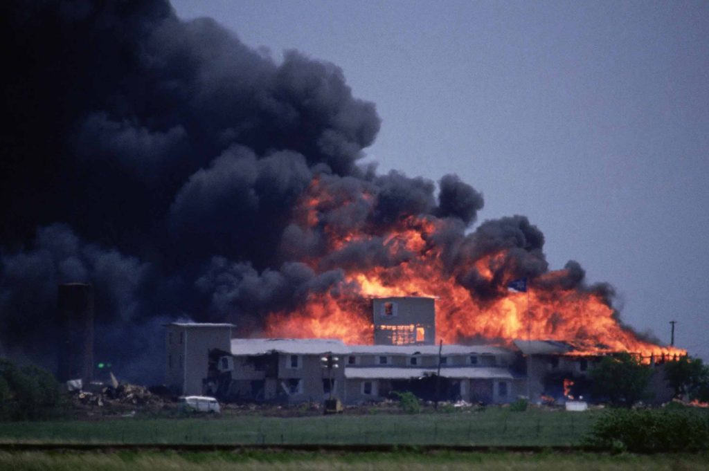 The compound outside Waco burned to the ground during the 1993 raid. Photo: Greg Smith/Corbis via Getty Images