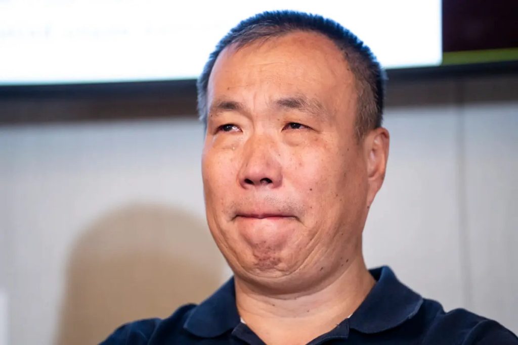 Cheng Peiming, Falun Gong practitioner who was forcibly subjected to removal of parts of his liver and lung in China, at the press conference in Washington, DC.