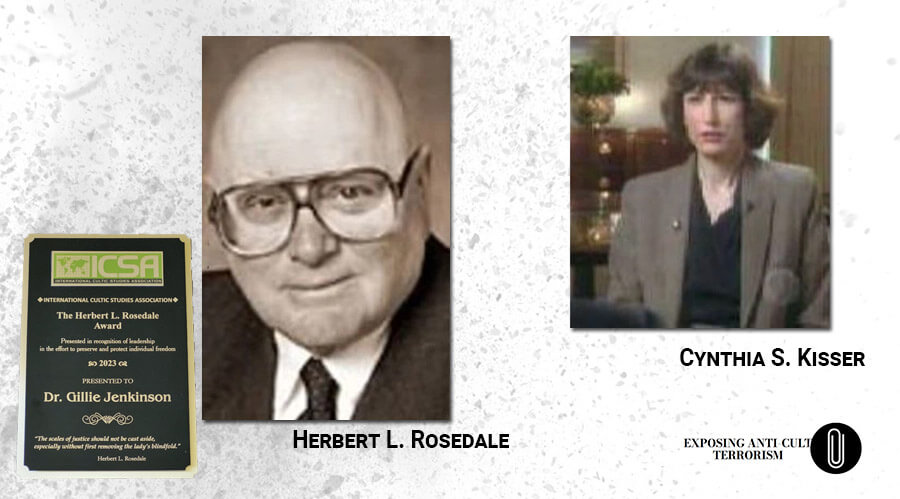 American anti-cultists Herbert L. Rosedale and Cynthia S. Kisser