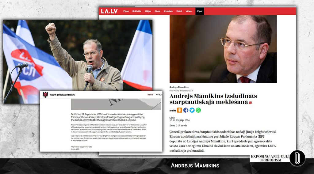 Screenshot from a Latvian news portal LA.LV