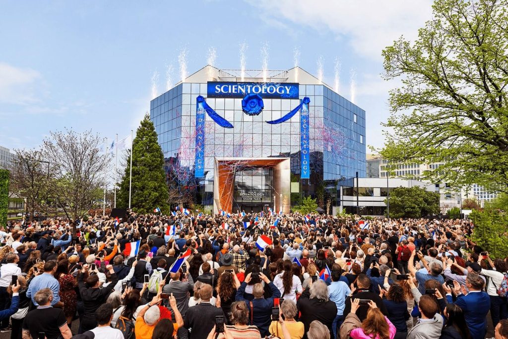 The opening of the Church of Scientology in Paris. Photo from the official scientology.org page.