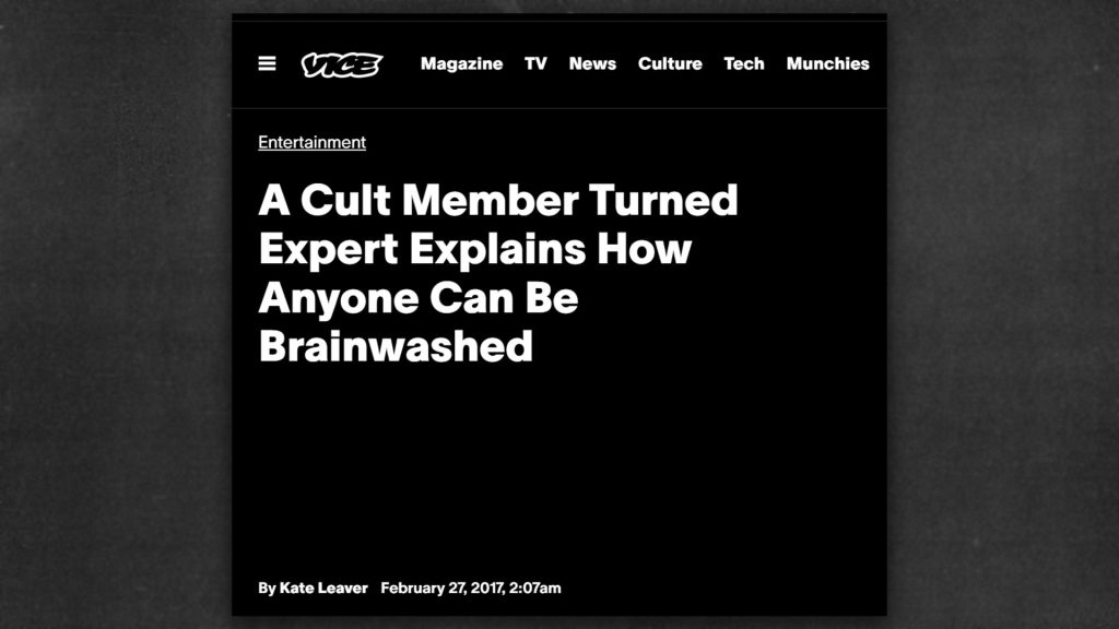 Screenshot from Vice website