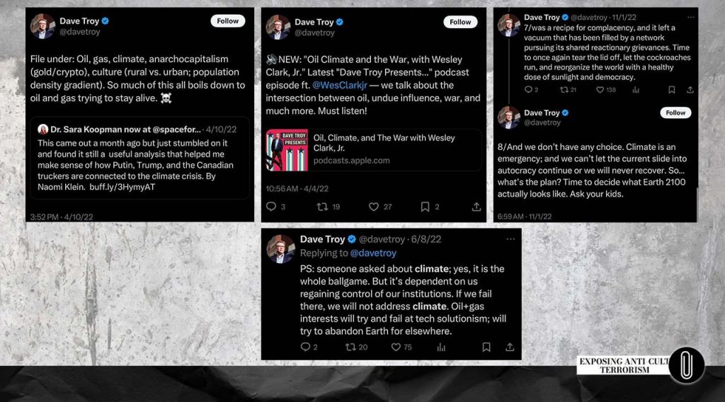 Screenshots from Dave Troy’s X (formerly Twitter) page