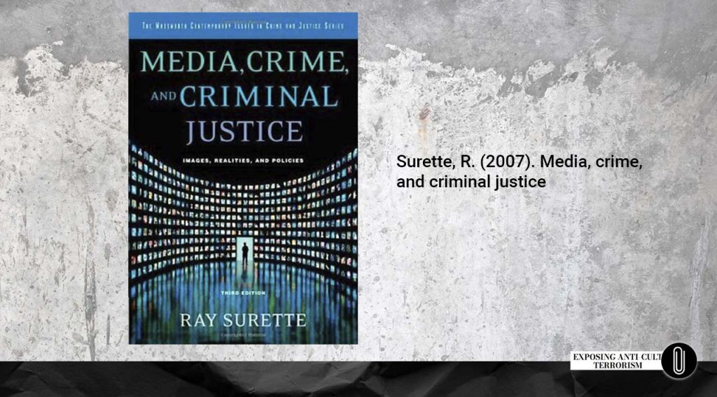 Surette, R. (2007). Media, crime, and criminal justice.2