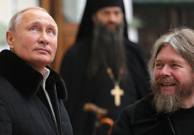 Vladimir Putin and Tikhon (Shevkunov)