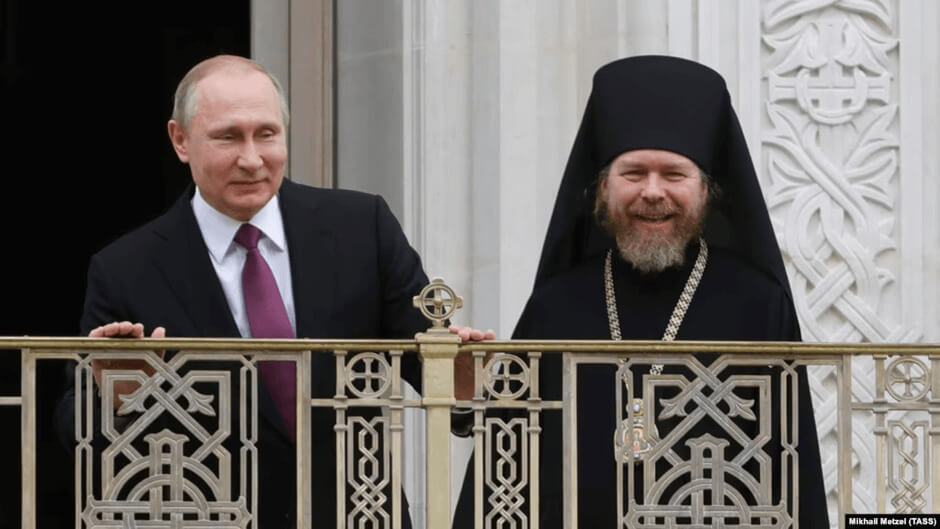 Vladimir Putin and bishop Tikhon Shevkunov