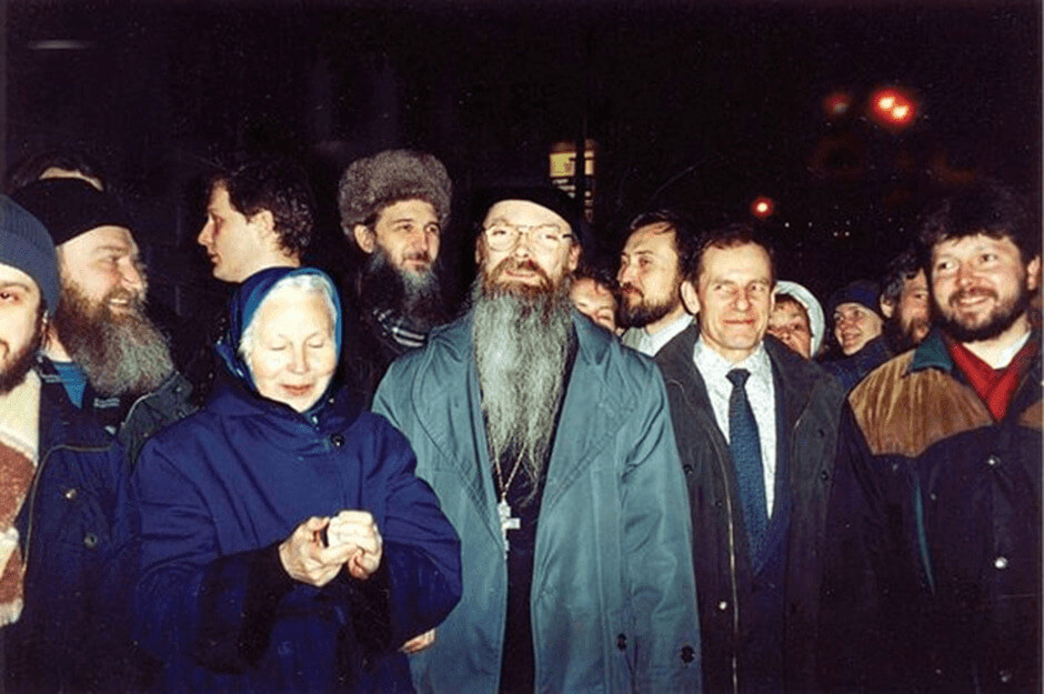 Priest Georgy Kochetkov on the day the ban was lifted. March 15, 2000