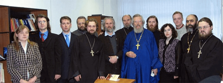 RACIRS president Alexander Dvorkin, vice president — archpriest Alexander Novopashin, archpriest Alexander Shabanov, and responsible secretary — priest Lev Semenov