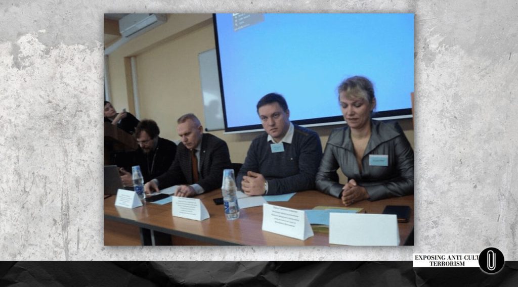 Larisa Astakhova at the “Religion and Violence” Conference, 2016, Kazan 
