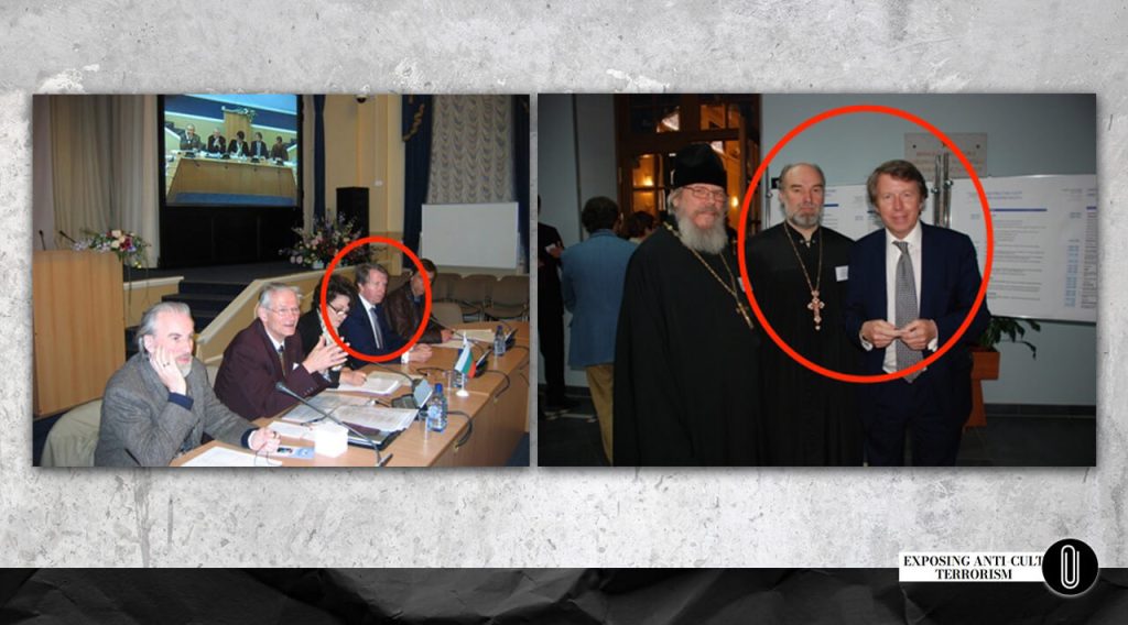 Screenshot from RACIRS’ website: Tom Sackville, Alexander Dvorkin, and Dvorkin’s deputy Alexander Novopashin, St. Petersburg, 2009