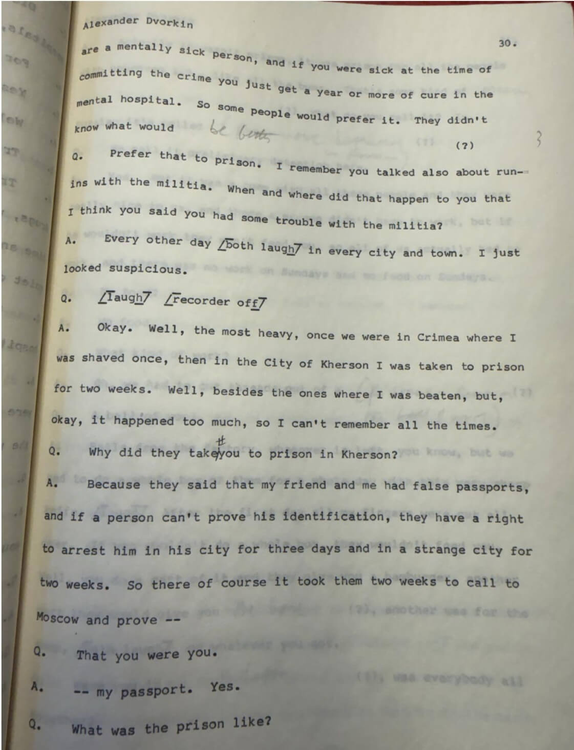 A 1979 interview with Alexander Dvorkin for the project “Recent Soviet Immigrants in America” 4