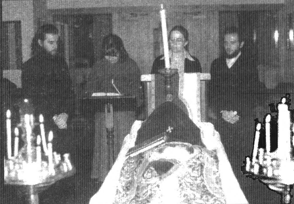 Burial service at Alexander Schmemann’s coffin. Alexander Dvorkin. “My America” 