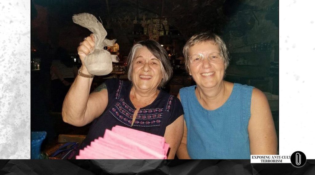 Janja Lalich and Alexandra Stein at a meeting attended by Alexander Dvorkin. Riga, Latvia, 2018