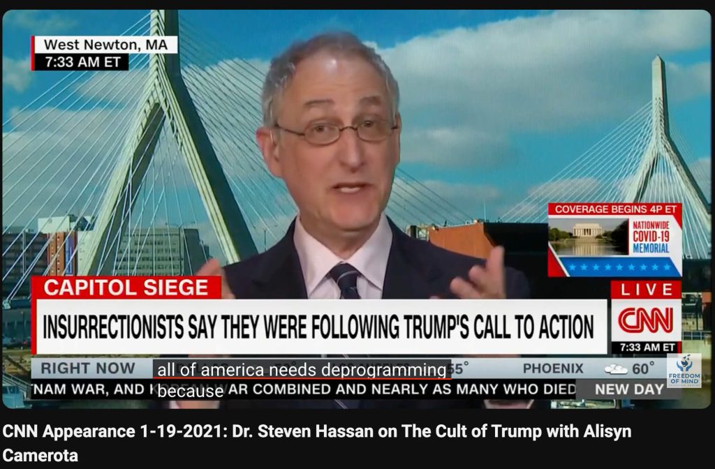 Steven Hassan on CNN: “All of America need deprogramming” 