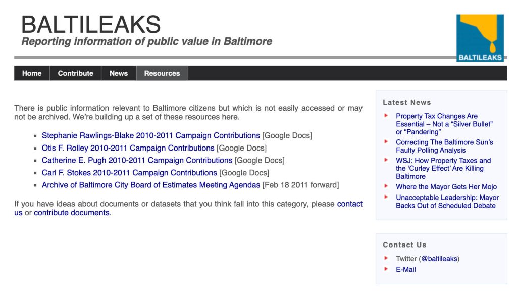 Screenshot from baltileaks.org 
